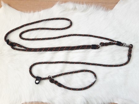 Vodítko poľovnícke okrúhle s obojkom - syntetické