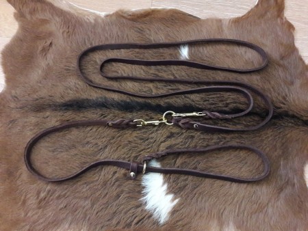 Kožené poľovnícke vodítko "HANS"